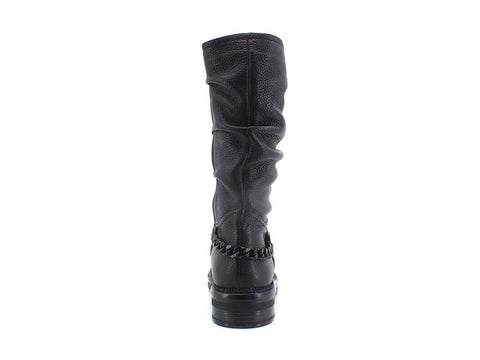 CAFENOIR Stivale 3/4 Pelle Catena Nero FE1420 - Sandrini Calzature e Abbigliamento