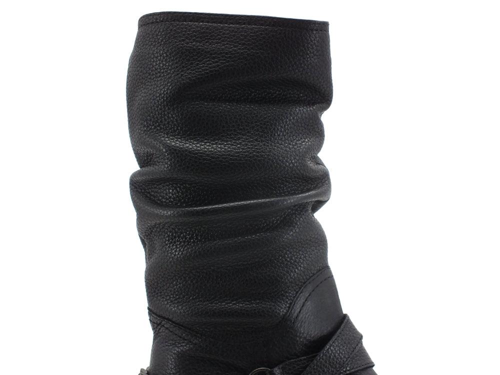 CAFENOIR Stivale 3/4 Pelle Catena Nero FE1420 - Sandrini Calzature e Abbigliamento