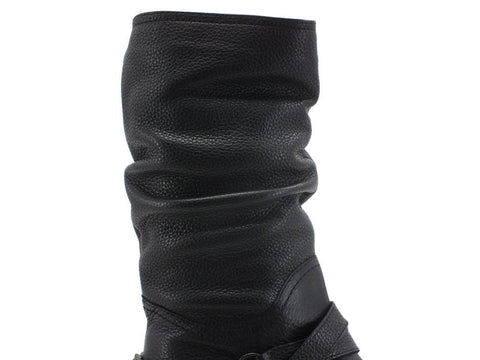 CAFENOIR Stivale 3/4 Pelle Catena Nero FE1420 - Sandrini Calzature e Abbigliamento