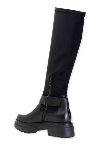 CAFENOIR Stivale Logo Silver Donna Nero EC1280 - Sandrini Calzature e Abbigliamento