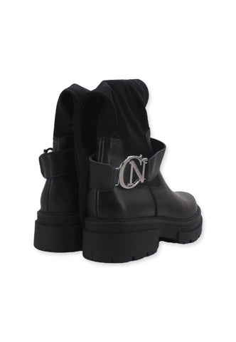 CAFENOIR Stivale Logo Silver Donna Nero EC1280 - Sandrini Calzature e Abbigliamento