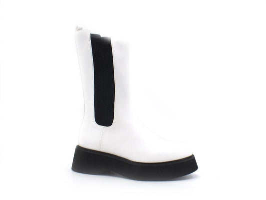 CAFENOIR Stivale Zeppa Elastici Bianco FL9040 - Sandrini Calzature e Abbigliamento