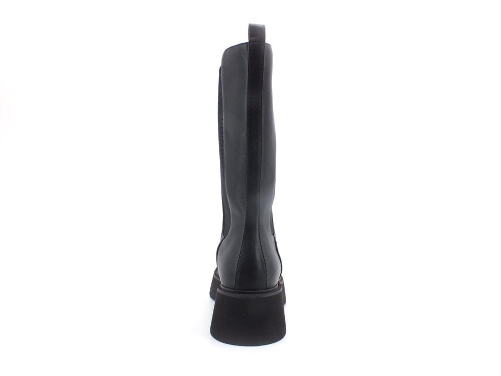 CAFENOIR Stivale Zeppa Elastici Nero FL9040 - Sandrini Calzature e Abbigliamento