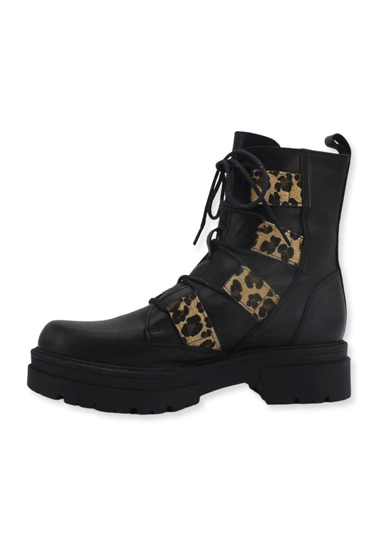 CAFENOIR Stivaletto Anfibio Donna Leo Nero EC1030 - Sandrini Calzature e Abbigliamento