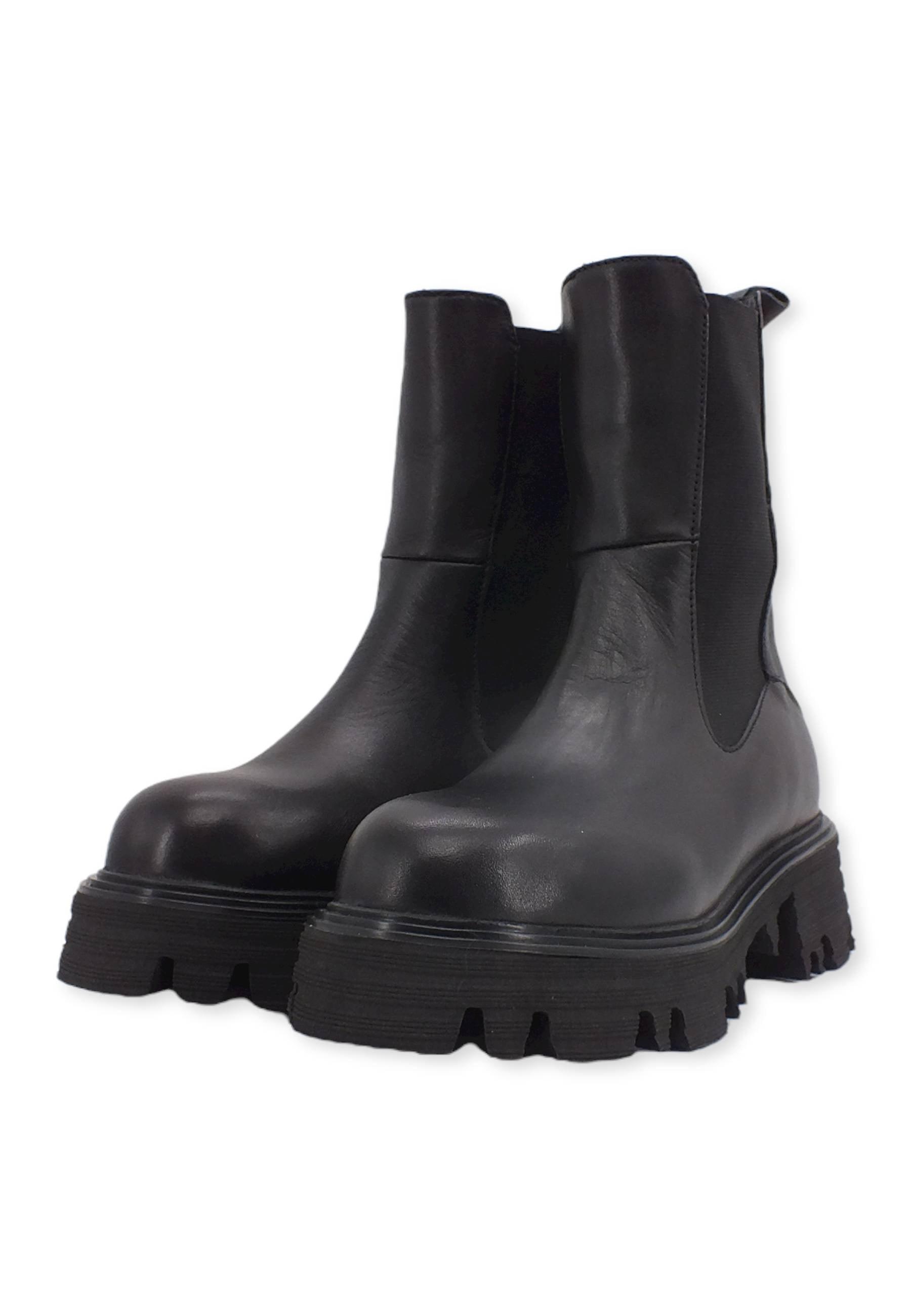 CAFENOIR Stivaletto Anfibio Donna Nero FC1311 - Sandrini Calzature e Abbigliamento