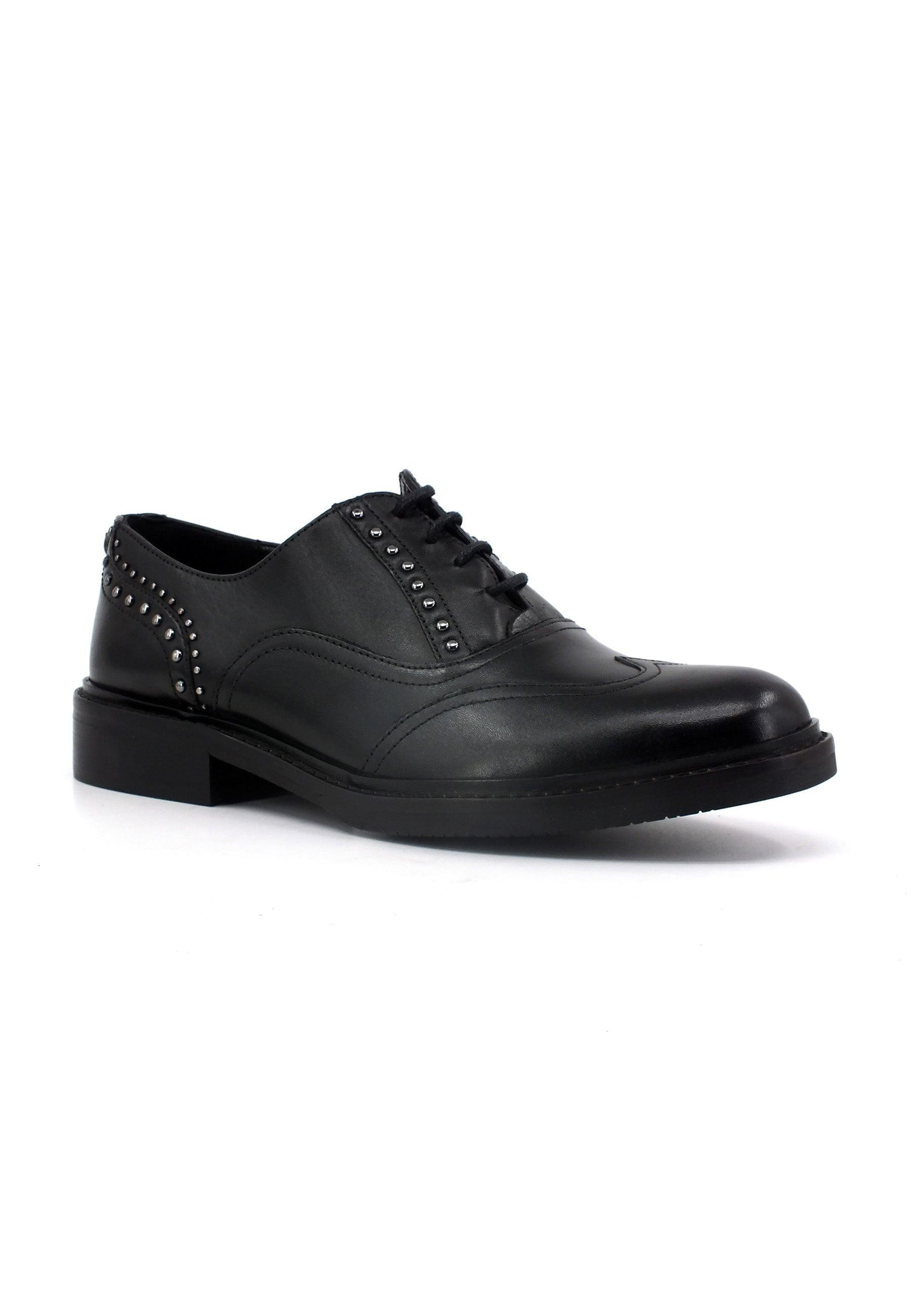 CAFENOIR Stringata Francesina Donna Nero EB1002 - Sandrini Calzature e Abbigliamento