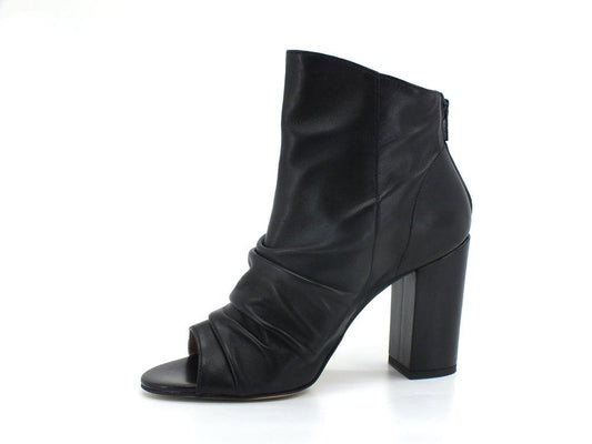 CAFENOIR Tronchetto Stivaletto Open Toe Tacco Nero EF4002 - Sandrini Calzature e Abbigliamento