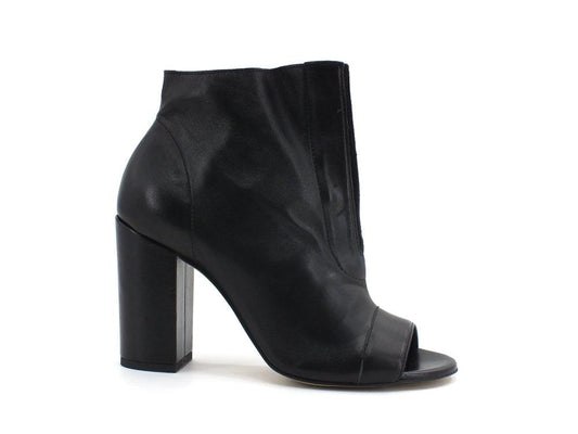 CAFENOIR Tronchetto Tacco Open Toe Nero ED2010 - Sandrini Calzature e Abbigliamento