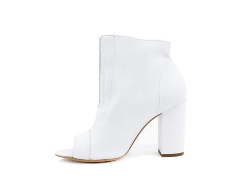 CAFENOIR Tronchetto Tacco Open Toe Off White ED2010 - Sandrini Calzature e Abbigliamento