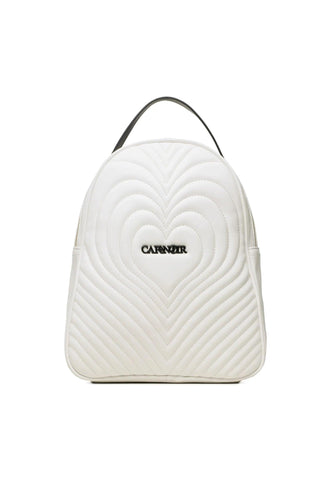 CAFENOIR Zaino Cuore Bianco IA0402 - Sandrini Calzature e Abbigliamento