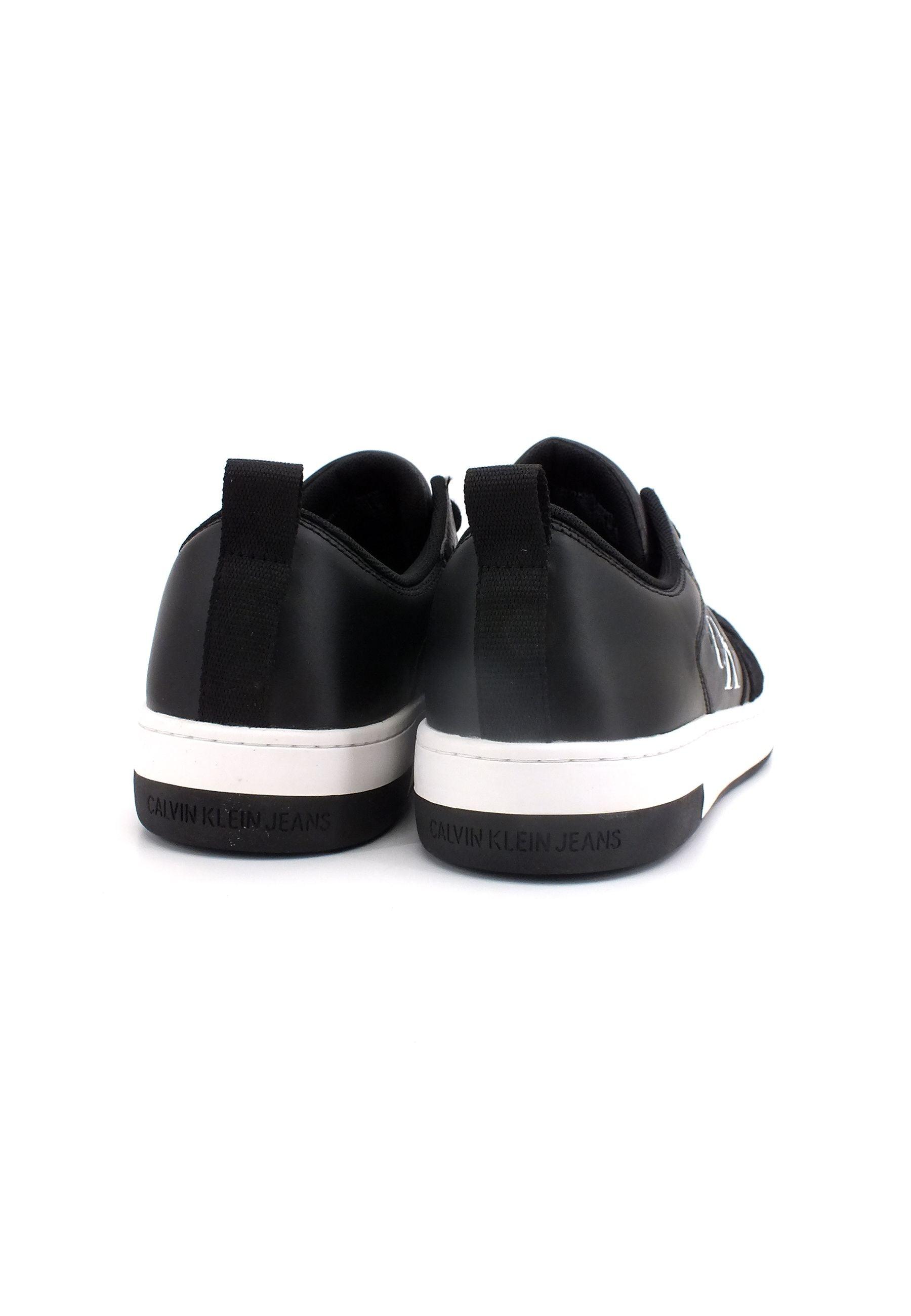 CALVIN KLEIN Basket Cupsole Low Sneaker Uomo Black White YM0YM00574 - Sandrini Calzature e Abbigliamento