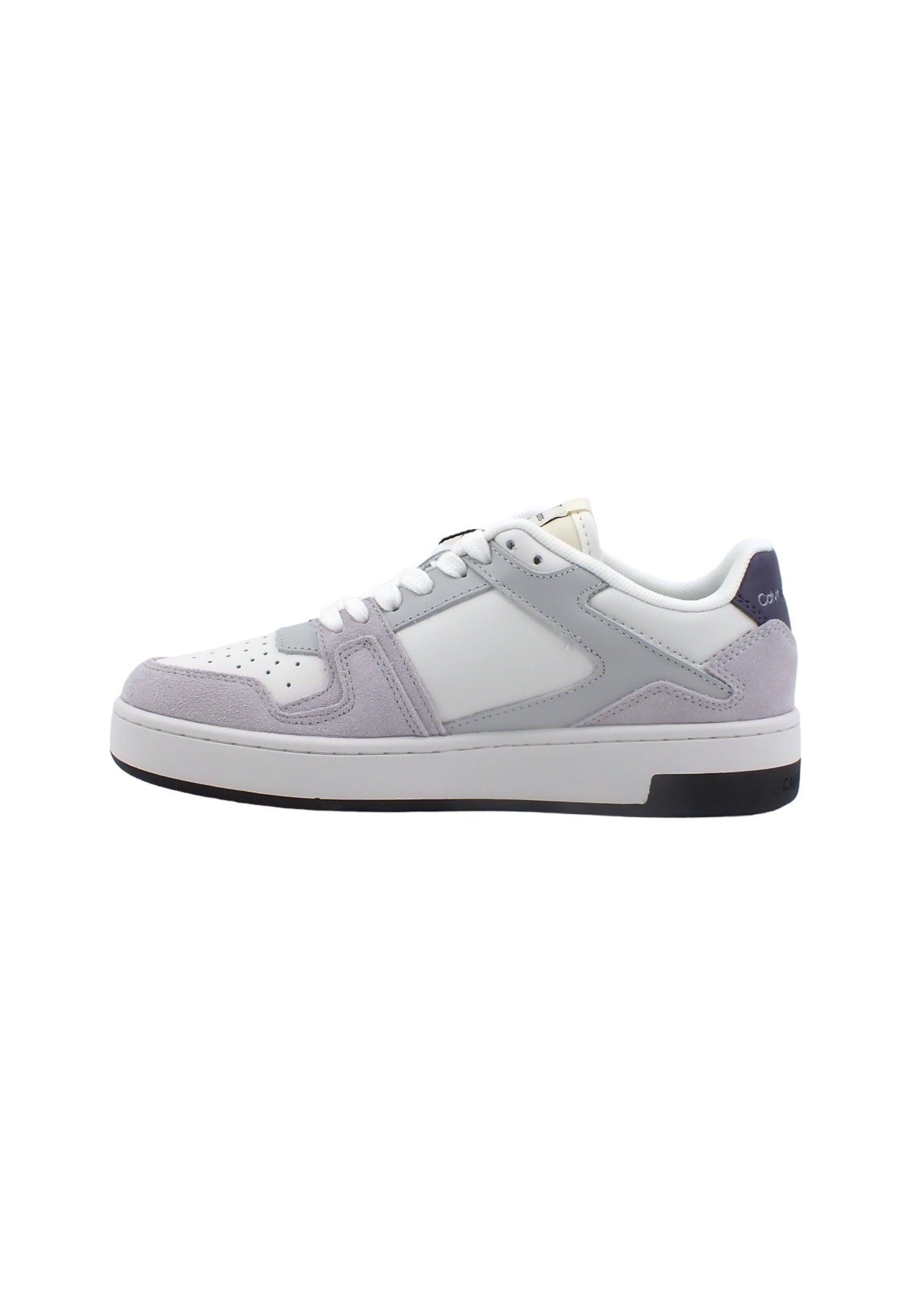 CALVIN KLEIN Basket Cupsole Sneaker White Purple YW0YW01051 - Sandrini Calzature e Abbigliamento