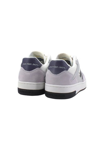 CALVIN KLEIN Basket Cupsole Sneaker White Purple YW0YW01051 - Sandrini Calzature e Abbigliamento