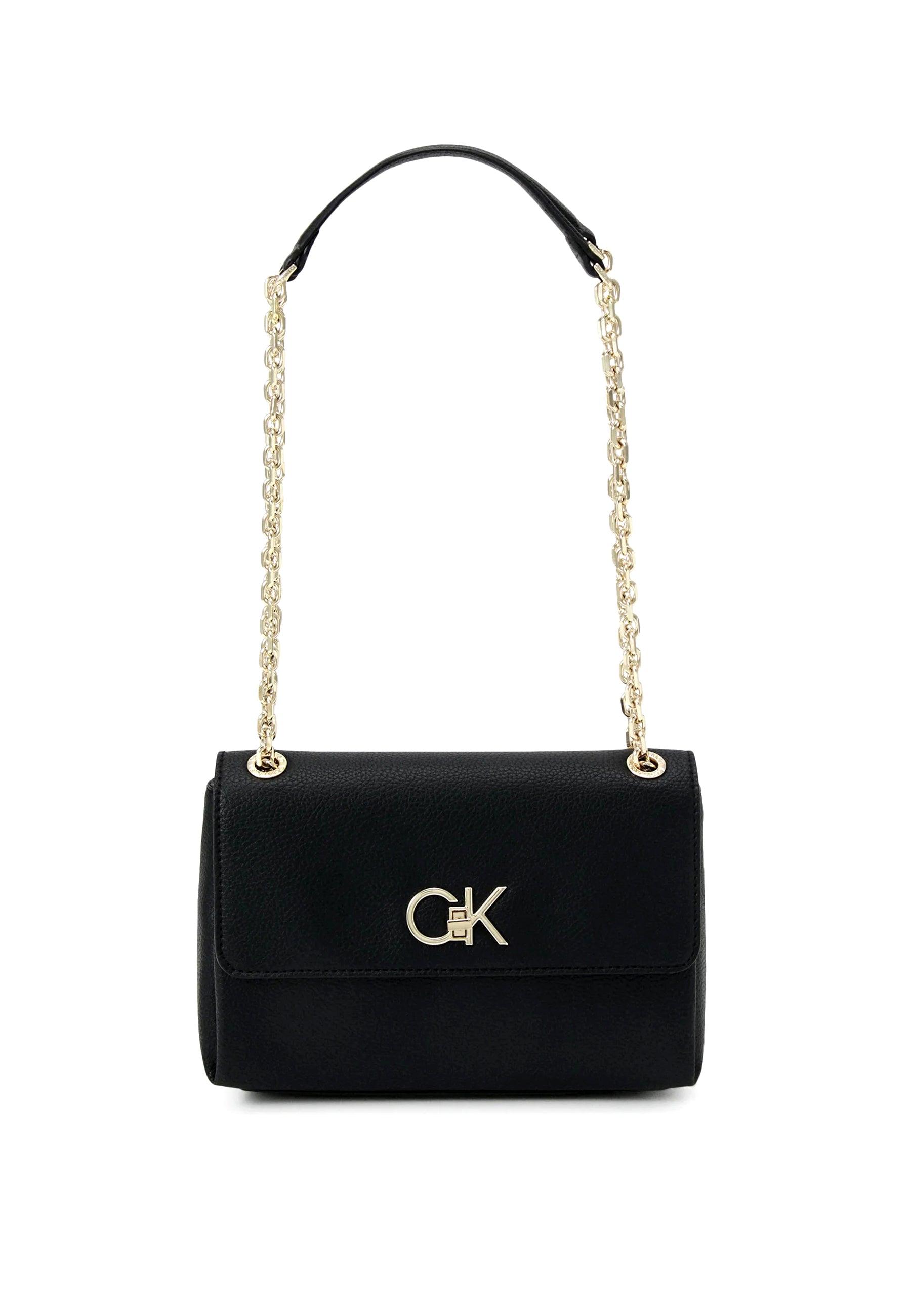 CALVIN KLEIN Borsa Re-Lock Black K60K609395 - Sandrini Calzature e Abbigliamento