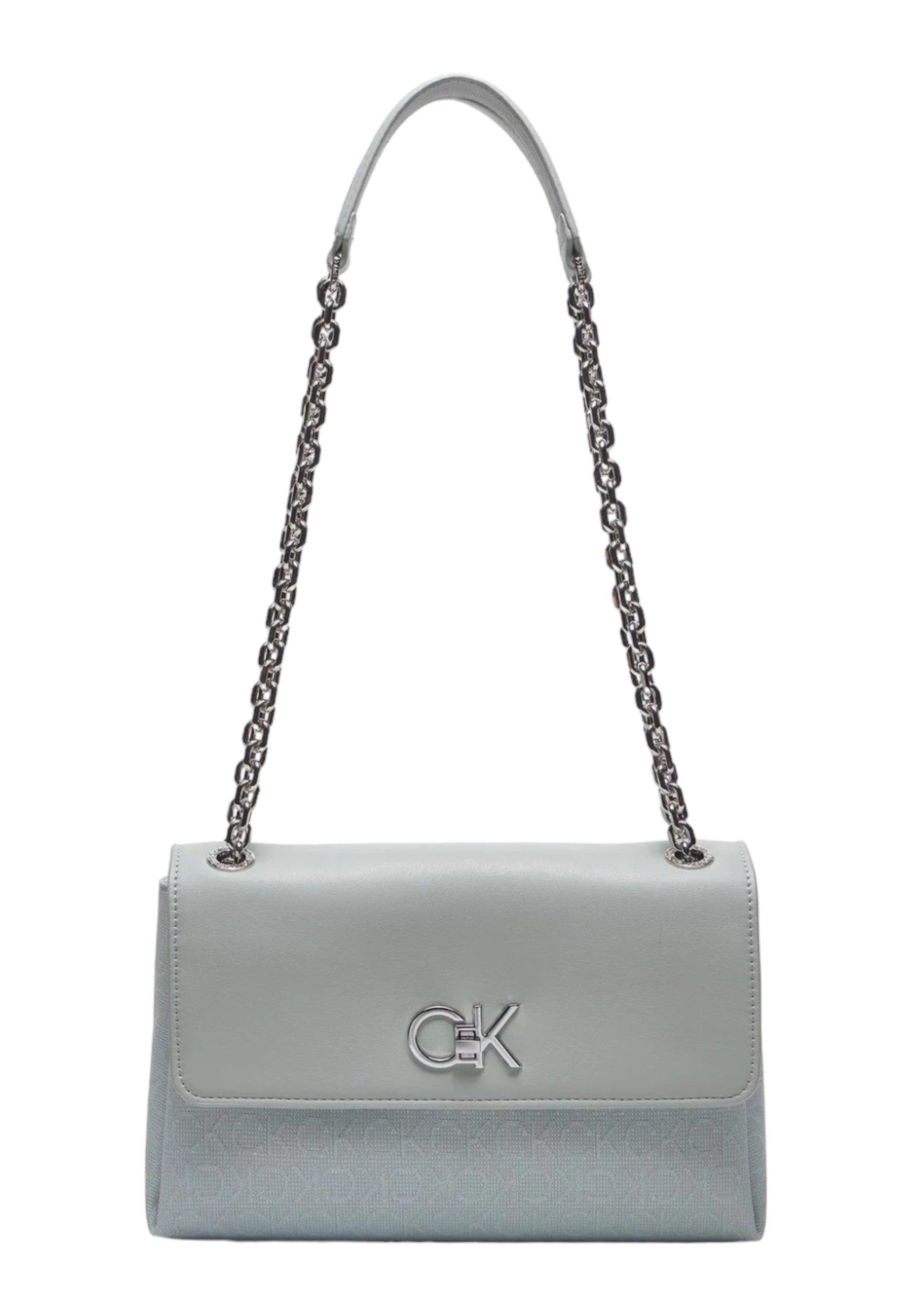 CALVIN KLEIN Borsa Shoulder Donna Pigeon Jacquard K60K611755 - Sandrini Calzature e Abbigliamento