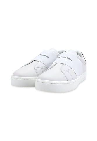 CALVIN KLEIN Casual Cupsole Sneaker Slip On Donna Triple White YW0YW01021 - Sandrini Calzature e Abbigliamento