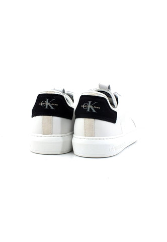 CALVIN KLEIN Casual Cupsole Sneaker Uomo White Creamy White YM0YM00670 - Sandrini Calzature e Abbigliamento