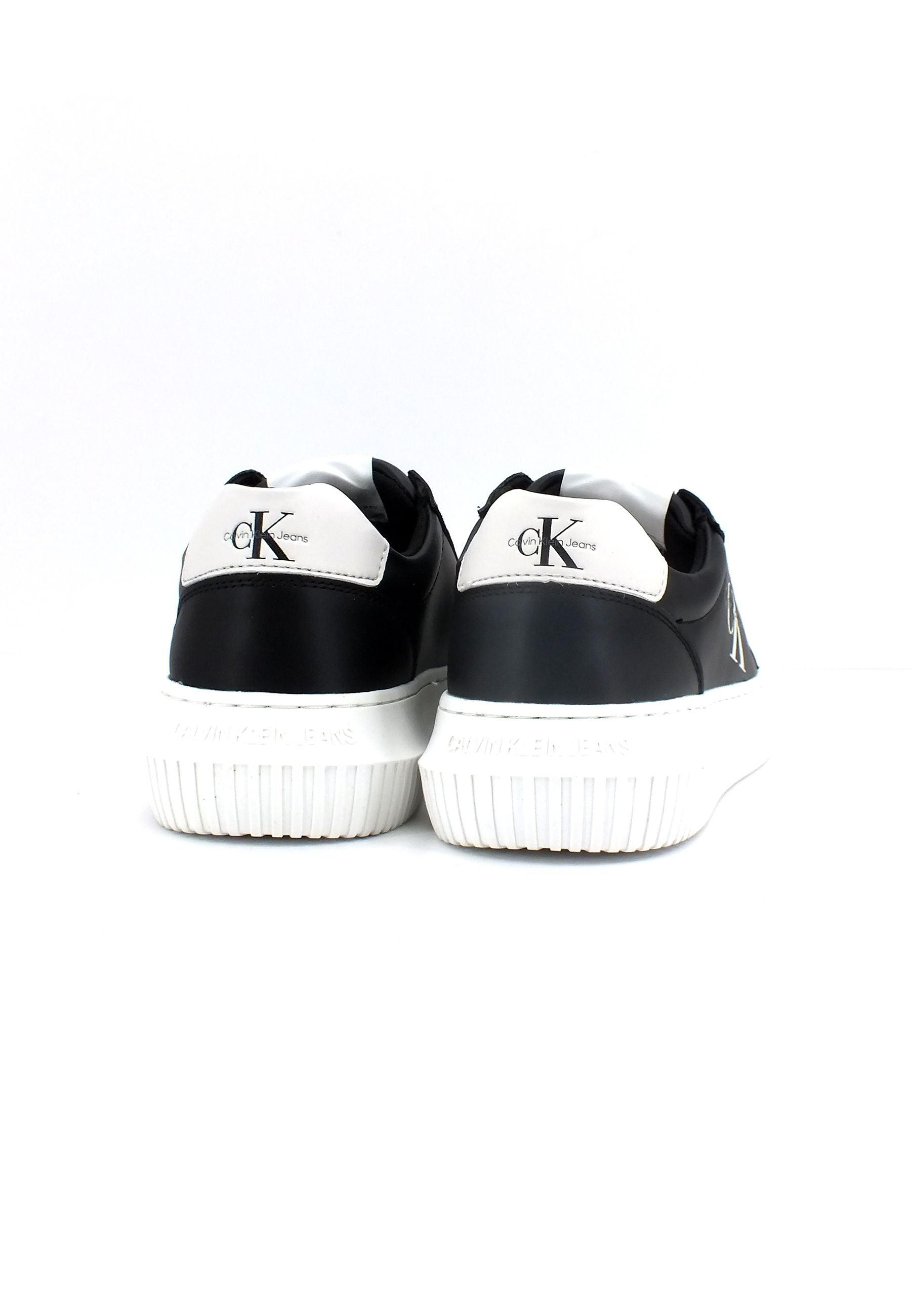 CALVIN KLEIN Chuncky Cupsole Sneaker Donna Black White YW0YW00823 - Sandrini Calzature e Abbigliamento