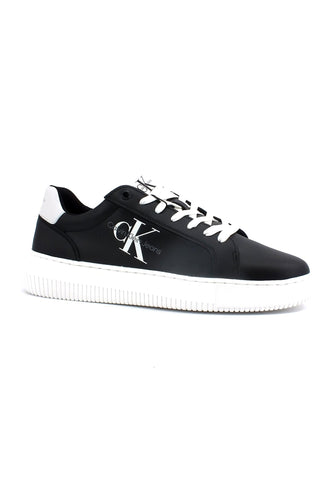 CALVIN KLEIN Chunky Cupsole Monogram Sneaker Uomo Black White YM0YM00681 - Sandrini Calzature e Abbigliamento