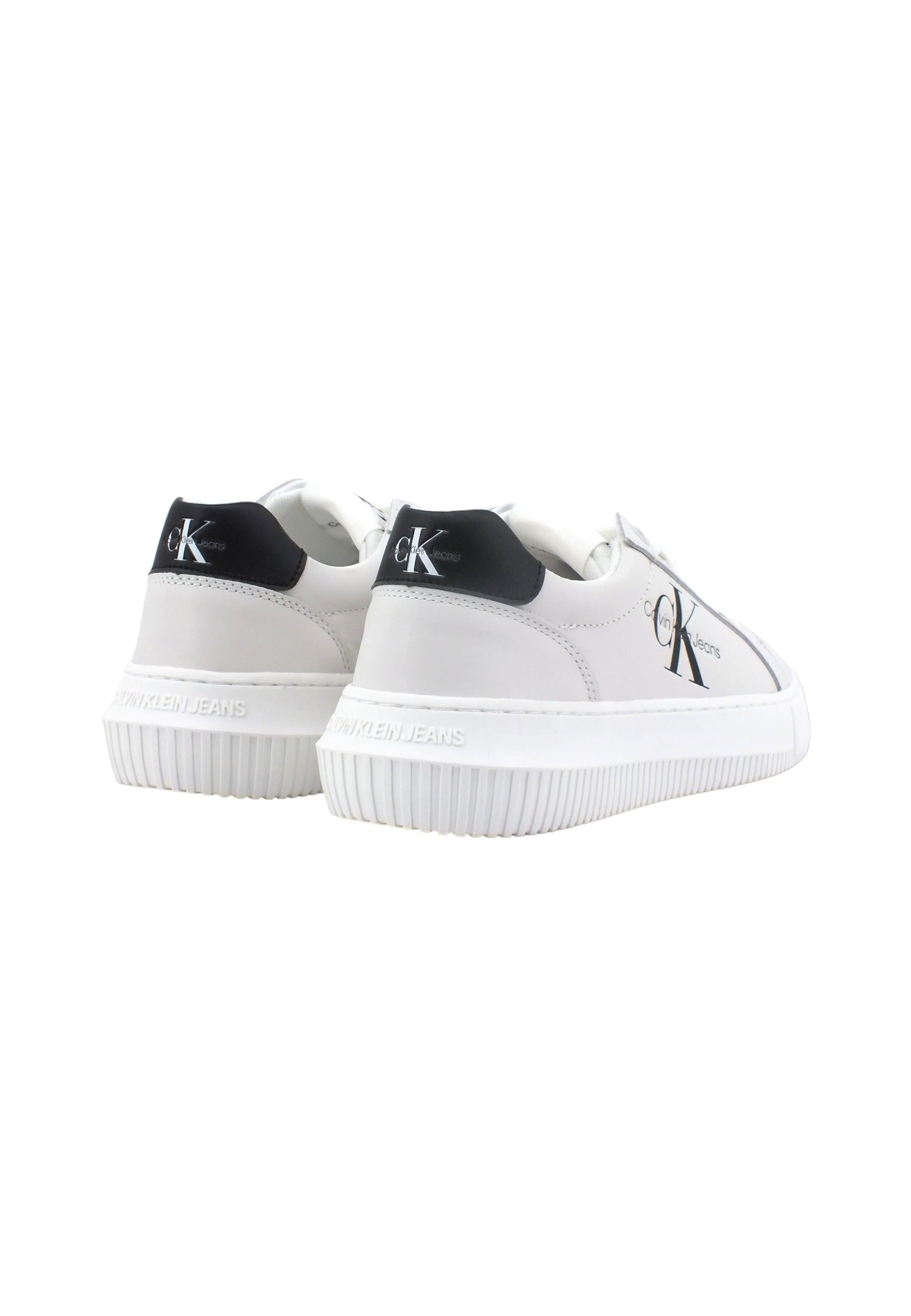 CALVIN KLEIN Chunky Cupsole Sneaker Donna Bright White Black YW0YW00823 - Sandrini Calzature e Abbigliamento