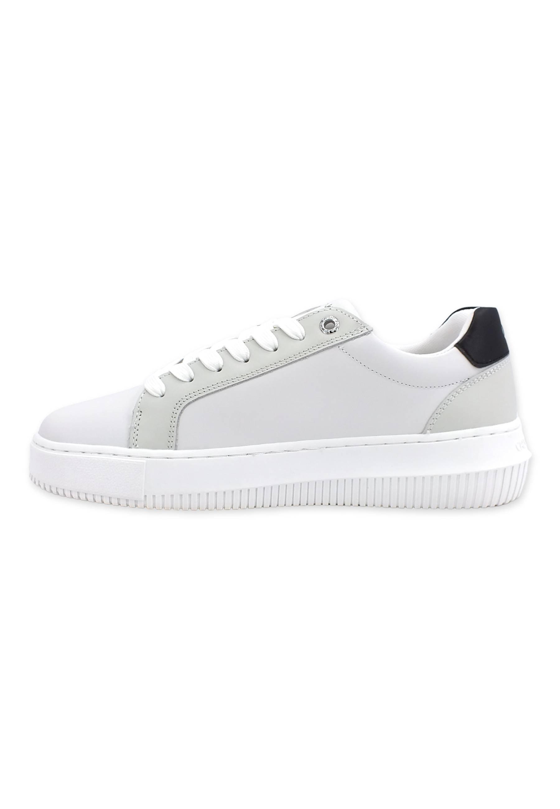 CALVIN KLEIN Chunky Cupsole Sneaker Donna White Grey Black YW0YW00823 - Sandrini Calzature e Abbigliamento