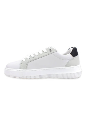 CALVIN KLEIN Chunky Cupsole Sneaker Donna White Grey Black YW0YW00823 - Sandrini Calzature e Abbigliamento
