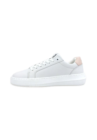 CALVIN KLEIN Chunky Cupsole Sneaker Donna White Peach YW0YW00823 - Sandrini Calzature e Abbigliamento