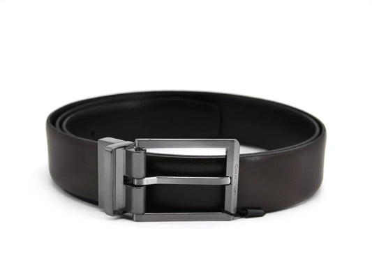 CALVIN KLEIN Cintura Uomo Reversibile Black Brown K50K505454 - Sandrini Calzature e Abbigliamento