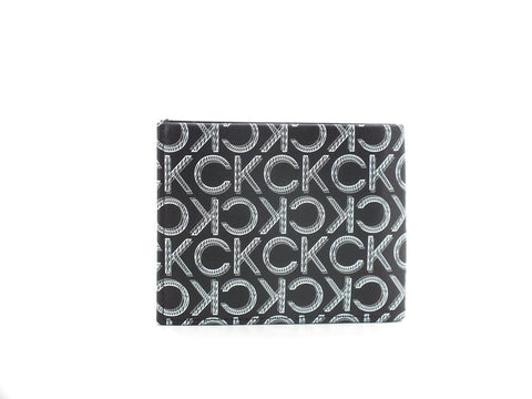 CALVIN KLEIN CK Neon Bifold 5cc Portafoglio Black White K50K508021 - Sandrini Calzature e Abbigliamento