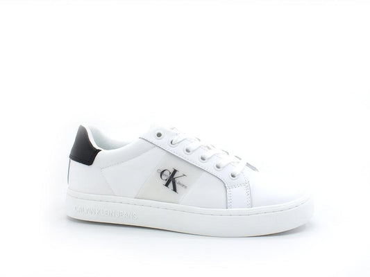 CALVIN KLEIN Classic Cupsole 1 Sneaker Logo White Black YW0YW00497 - Sandrini Calzature e Abbigliamento