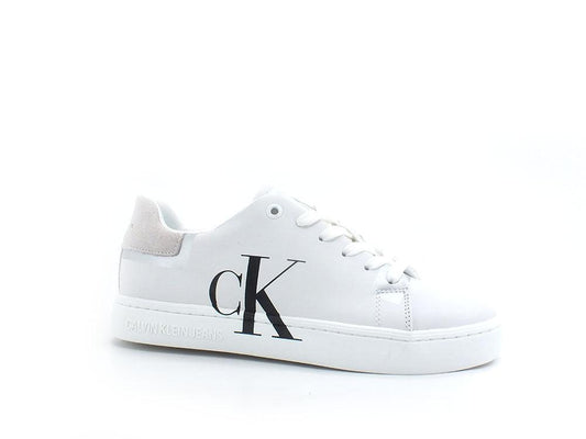 CALVIN KLEIN Classic Cupsole 2 Sneaker Logo White Silver YW0YW00501 - Sandrini Calzature e Abbigliamento