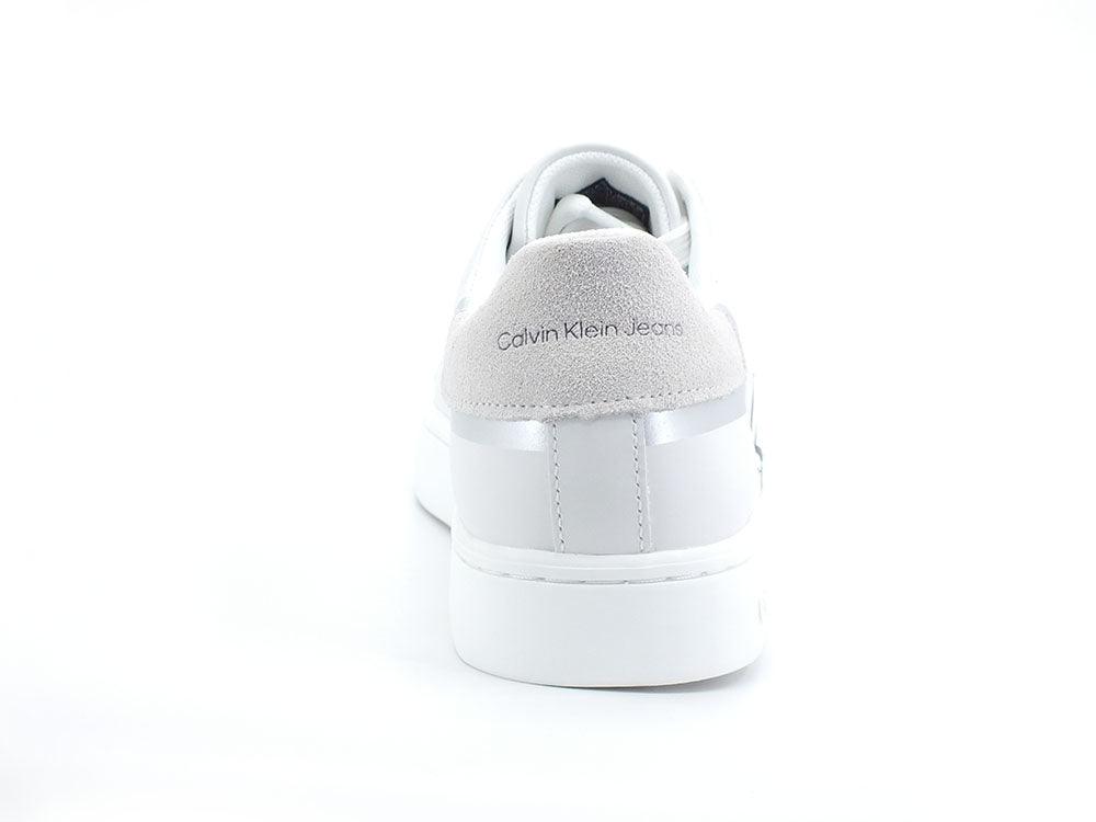 CALVIN KLEIN Classic Cupsole 2 Sneaker Logo White Silver YW0YW00501 - Sandrini Calzature e Abbigliamento