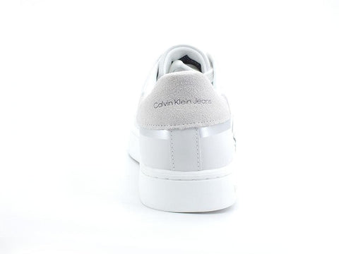 CALVIN KLEIN Classic Cupsole 2 Sneaker Logo White Silver YW0YW00501 - Sandrini Calzature e Abbigliamento