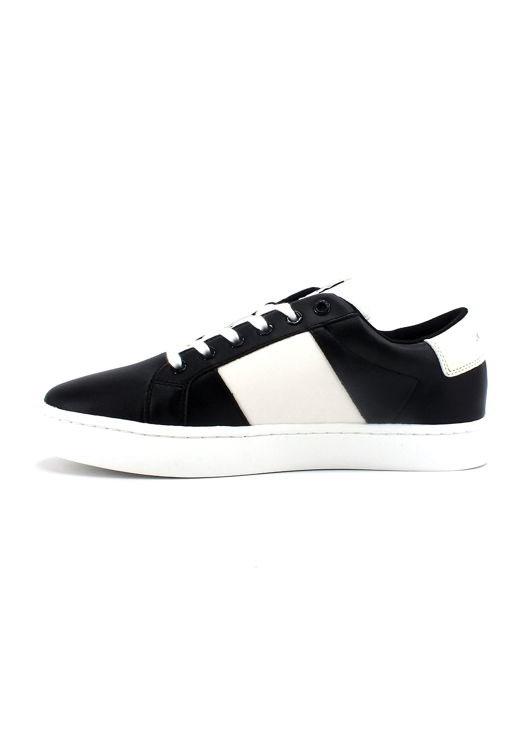 CALVIN KLEIN Classic Cupsole Monogram Sneaker Uomo Black Ivory YM0YM00569 - Sandrini Calzature e Abbigliamento