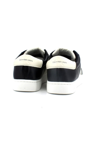 CALVIN KLEIN Classic Cupsole Monogram Sneaker Uomo Black Ivory YM0YM00569 - Sandrini Calzature e Abbigliamento