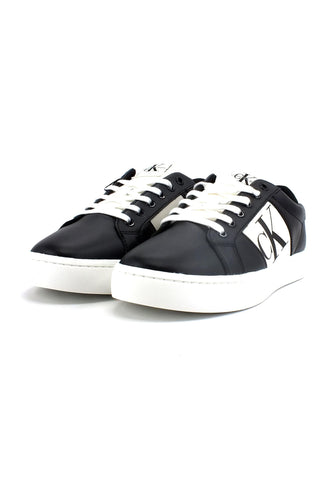 CALVIN KLEIN Classic Cupsole Monogram Sneaker Uomo Black Ivory YM0YM00569 - Sandrini Calzature e Abbigliamento