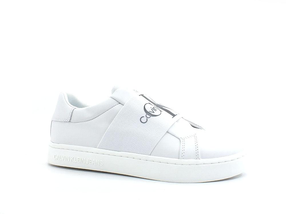 CALVIN KLEIN Classic Cupsole Slip On 1 Sneaker Logo Bright White YW0YW00499 - Sandrini Calzature e Abbigliamento