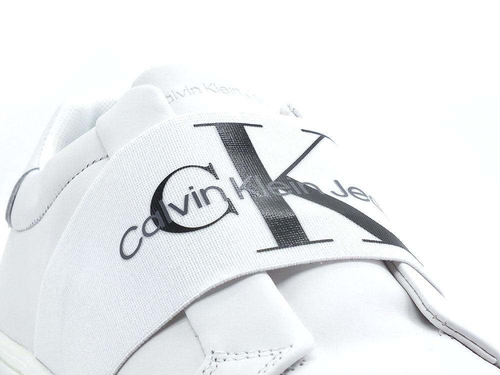 CALVIN KLEIN Classic Cupsole Slip On 1 Sneaker Logo Bright White YW0YW00499 - Sandrini Calzature e Abbigliamento