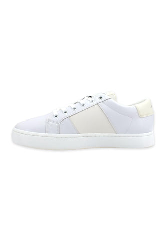 CALVIN KLEIN Classic Cupsole Sneaker Uomo White Ivory YM0YM00569 - Sandrini Calzature e Abbigliamento