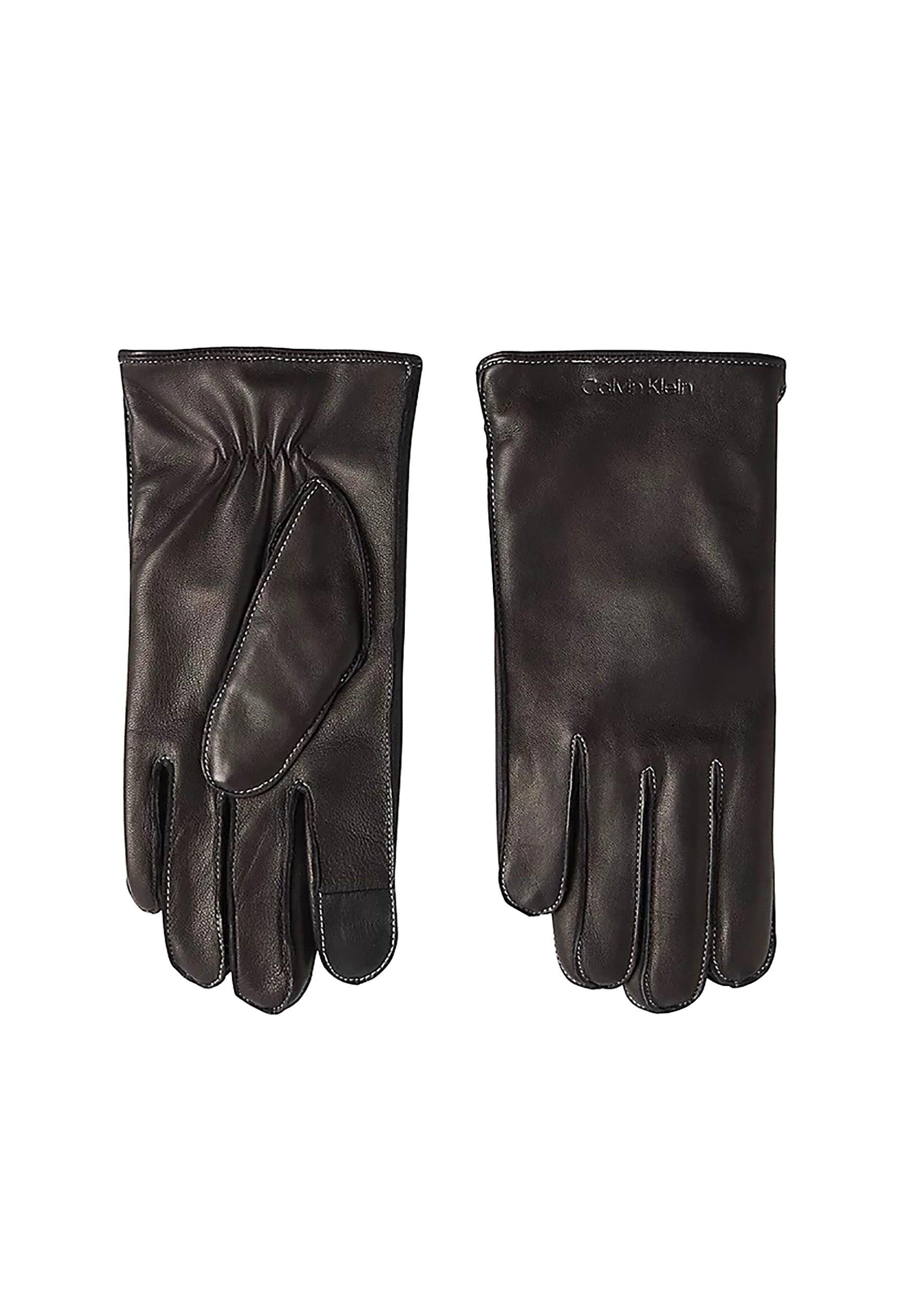 CALVIN KLEIN Guanti Stitched Pelle Uomo Black K50K509540 - Sandrini Calzature e Abbigliamento