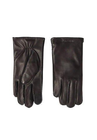 CALVIN KLEIN Guanti Stitched Pelle Uomo Black K50K509540 - Sandrini Calzature e Abbigliamento