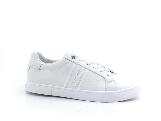 CALVIN KLEIN Low Pro Lace Up Sneaker Loghi Triple White HW0HW00801 - Sandrini Calzature e Abbigliamento