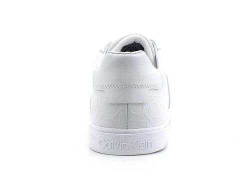 CALVIN KLEIN Low Pro Lace Up Sneaker Loghi Triple White HW0HW00801 - Sandrini Calzature e Abbigliamento