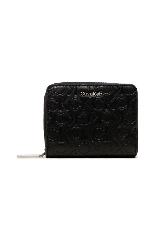 CALVIN KLEIN Portafoglio Donna Monogram Black K60K610950 - Sandrini Calzature e Abbigliamento