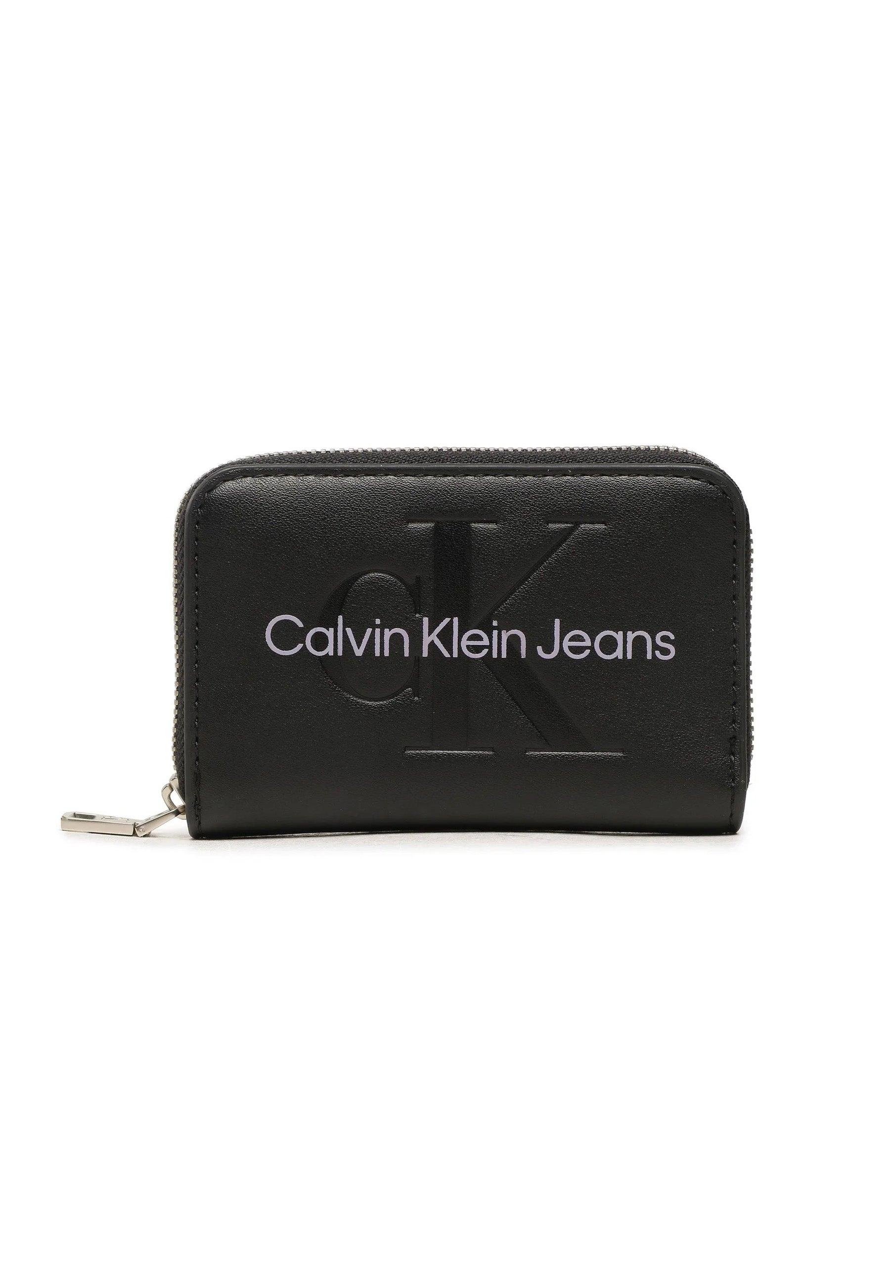 CALVIN KLEIN Portafoglio Donna Zip Monogram Black K60K607229 - Sandrini Calzature e Abbigliamento