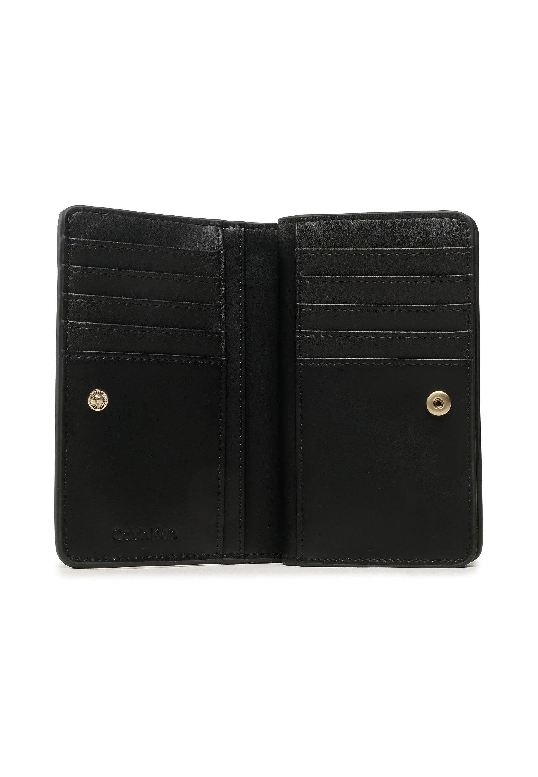CALVIN KLEIN Portafoglio Re-Lock Bifold Donna Black K60K610962 - Sandrini Calzature e Abbigliamento