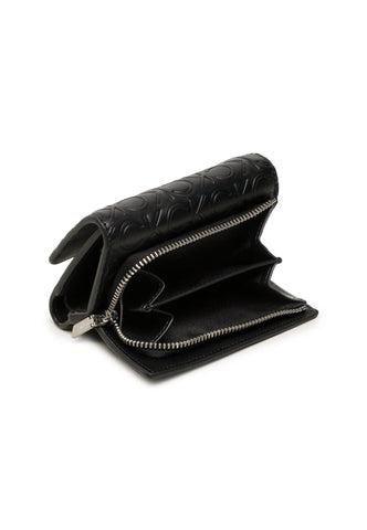 CALVIN KLEIN Portafoglio Trifold Donna Monogram Black K60K610951 - Sandrini Calzature e Abbigliamento