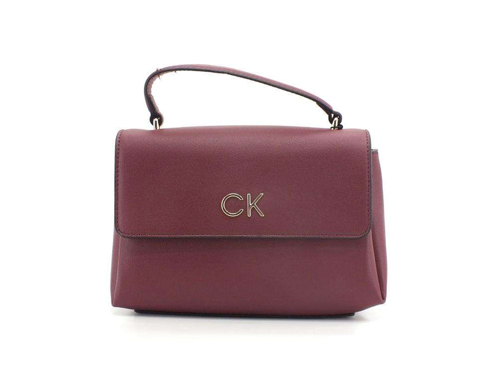 CALVIN KLEIN Re-Lock Mini Top Borsa Bordeaux K60K608878 - Sandrini Calzature e Abbigliamento
