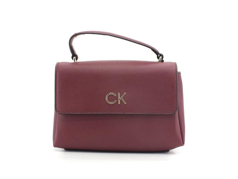 CALVIN KLEIN Re-Lock Mini Top Borsa Bordeaux K60K608878 - Sandrini Calzature e Abbigliamento
