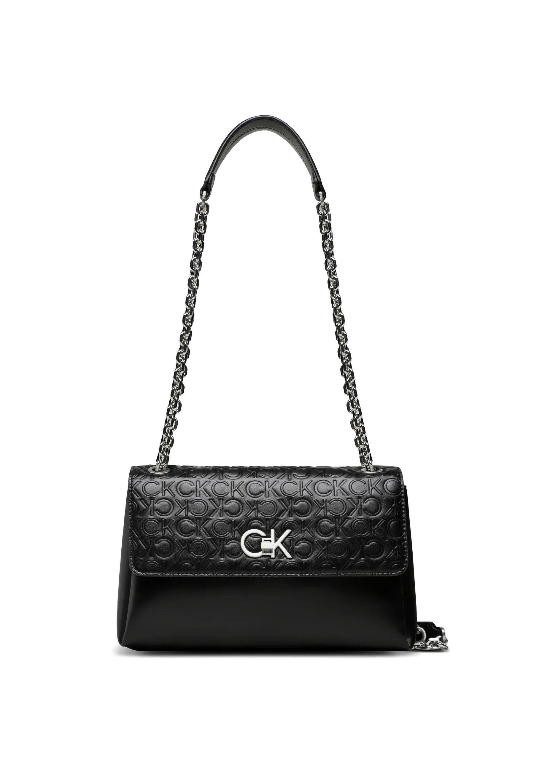 CALVIN KLEIN Re-Lock Tracolla Crossbody Black K60K610919 - Sandrini Calzature e Abbigliamento